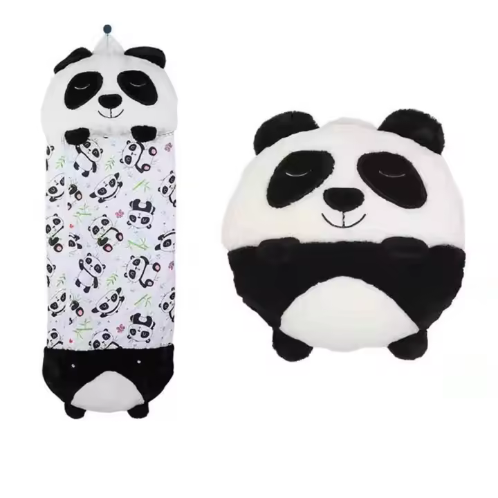 Sacos de dormir de dibujos animados para niños y niñas, saco de dormir de animales, muñeco de peluche, almohada, regalo de cumpleaños y Navidad - 1