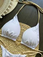 Conjunto de Bikini Halter de Color Sólido RUOTONSEPT Traje de Baño de Estilo Brasileño para Mujeres - details 34