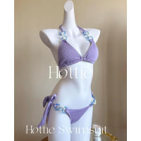Conjuntos de bikini para mujer Traje de baño de dos piezas con cuello halter Traje de baño acanalado de corte alto con tanga lateral Traje de baño sexy acolchado - details 9