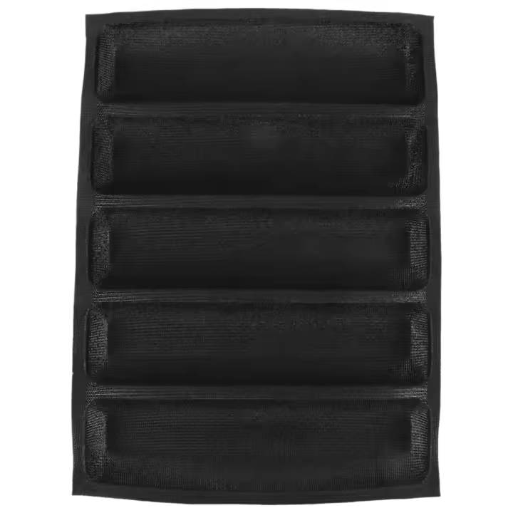 Sartén de silicona perforada antiadherente, moldes para perritos calientes, alfombrilla para hornear, molde para Pan - 1