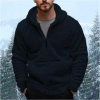 Chaqueta de forro polar con capucha para hombre para otoño e invierno - details 2