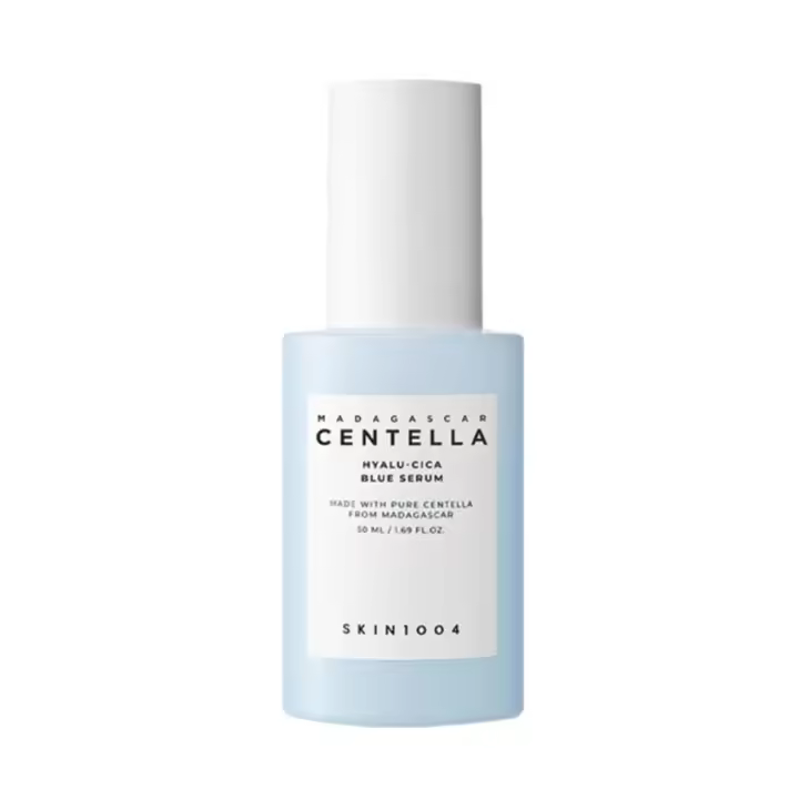 SKIN1004 Suero azul Hyalu-CICA 1.69 fl.oz, 50 ml, niacinamida de ácido hialurónico de 5 capas, cuidado múltiple hidratante y refrescante - 1
