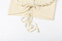 Conjunto de falda ajustada y top halter sin mangas elegante y dulce a la moda de verano - details 42