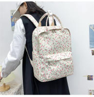Mochila escolar fresca para mujer, literaria y artística, versátil, con flores informales, para niña y estudiante, novedad de 2024 - details 10