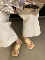 Diseño de nicho, medias zapatillas, zapatos de mujer, punta de moda, zapatillas frescas romanas de fondo plano para vacaciones - details 4