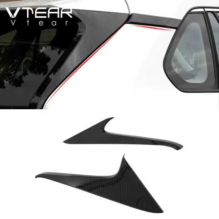 Cubierta decorativa para ventana de coche Vtear para Toyota RAV4 XA50 2023-2019 Accesorios exteriores ABS Chrome Modificación de coche - 1