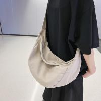 Bolso Bandolera De Lona Sólida Para Mujer Gran Capacidad Bolso De Compras Y Estudiante Bolso De Hombro Unisex Para Escuela - details 25