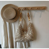 Popular Beach Vacation Nuevo bolso de hombro tejido versátil para mujer, bolso portátil. - details 34