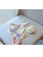 Sandalias deportivas para niñas, moda de verano 2025, nuevos zapatos de playa para niños con corazones dobles, sandalias informales dulces de princesa clásicas suaves - details 2