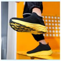 Zapatillas de deporte de punto para hombre y mujer, calzado deportivo ligero y cómodo, sin cordones, con plataforma, a la moda, gran oferta - details 19