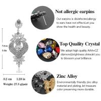 Veyofun-pendientes colgantes de cristal hipérbole para mujer, aretes colgantes de lujo para mujer, joyería de moda nueva - details 1
