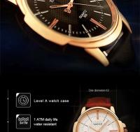 Reloj de Cuarzo Premium para Hombres YAZOLE Nuevo Reloj de Vestir de Cuero - details 10