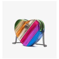 Bolsos de cadena para mujer, bolsos cruzados de hombro para mujer, bolsos con forma de corazón, cuerpo pequeño de gran capacidad - details 13