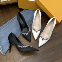Sandalias de tacón alto con Punta de Cristal para mujer, Zapatos de Boda y Fiesta, Primavera, Otoño - details 5