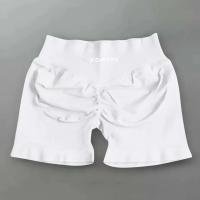 pantalones cortos clásicos de verano para mujer, pantalones cortos deportivos de yoga para correr, gimnasio, transpirables, cómodos, de cintura alta, sin costuras, pantalones cortos de yoga de secado rápido - details 11