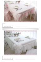 Mantel de jardín Ence de Corea del Sur, lazo rosa fresco, tela de decoración de boda rectangular europea de mesa, funda de silla personalizada - details 3