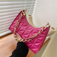 Bolso de hombro Hobo para mujer, bolso de cadena, a cuadros, de moda, avanzado, nueva tendencia - details 13