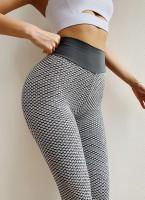 FIESS Yoga Bodysuit de Cintura Alta Pantalones Deportivos de Estampado de Alta Elasticidad para Mujeres Shorts de Gimnasio Estilosos sin Costuras - details 1