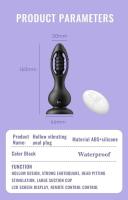 Embalaje privado SEXY Hollow Anal Plug Vibrador Potente Buttplug Expansión adaptable Contracción Próstata Vagina Estimulación del punto G Juguete sexual para - details 13