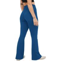 Pantalones acampanados cruzados elásticos para mujer, Leggings de Yoga, Control de barriga, cintura alta, pantalones largos de pierna ancha - details 10