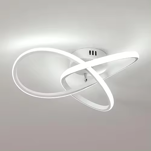 Goeco Lámpara de Techo LED Acrílica Moderna 38W Dimble Montaje Semi-Flush Forma Floral - 1