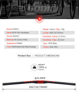 Bicicleta de Montaña de Carbono DODICI MTB Manillar Horizontal Accesorios para Bicicletas de Montaña - details 1