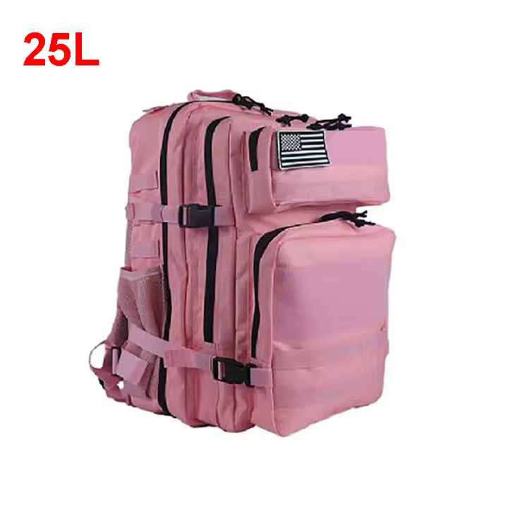 Mochila Táctica para Acampar y Viajar Militar de 25L 45L Negra Deportes al Aire Libre con Correa Ajustable y Capacidad de 20-50 Litros Material de Nylon Fabricada en China - 1