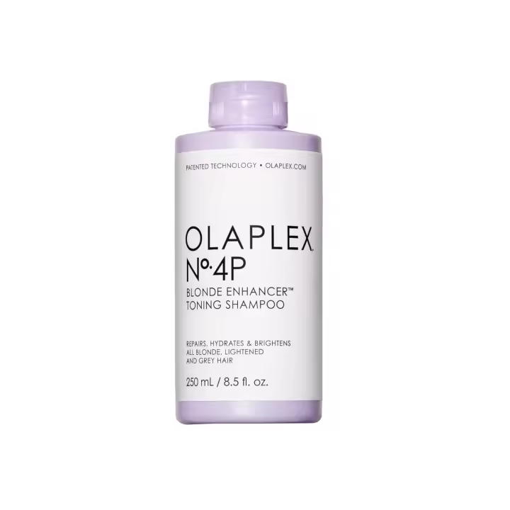 Olaplex No. Champú tonificante morado 4P Blonde Enhancer, repara, hidrata e ilumina todo el cabello rubio, aclarado y gris, 8.5 fl oz - 1