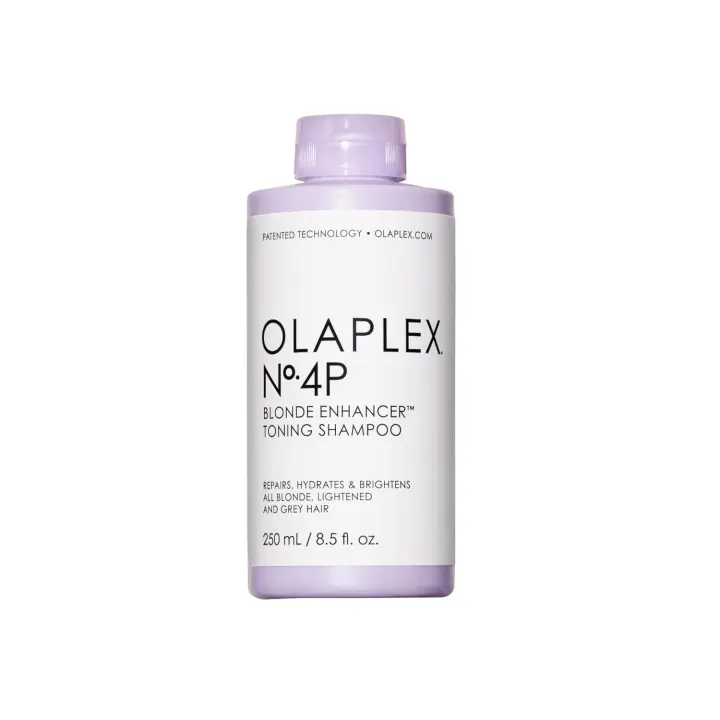 Olaplex No. Champú tonificante morado 4P Blonde Enhancer, repara, hidrata e ilumina todo el cabello rubio, aclarado y gris, 8.5 fl oz - 1