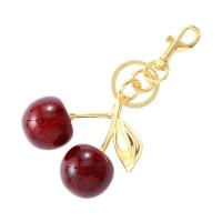 Decoración de bolso, llavero de cereza roja deliciosa, corazón de niña, colgante de cereza antipérdida, colgante para bolso Y2K Ins - details 11