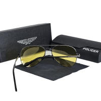 2025 POLICER Gafas de Sol Pilot para Hombre UV400 Polarizadas, Regalo Familiar para Viajes y Piscina, Diseño Retro Italiano 191 - details 7