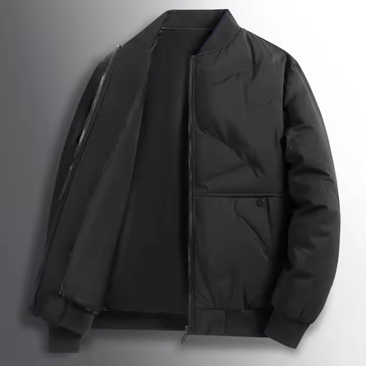 Chaqueta casual de algodón gruesa y cálida para hombre, chaqueta de otoño e invierno, - 1