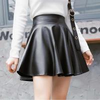 Minifalda corta elástica de cintura alta Faldas de piel sintética para mujer - details 7