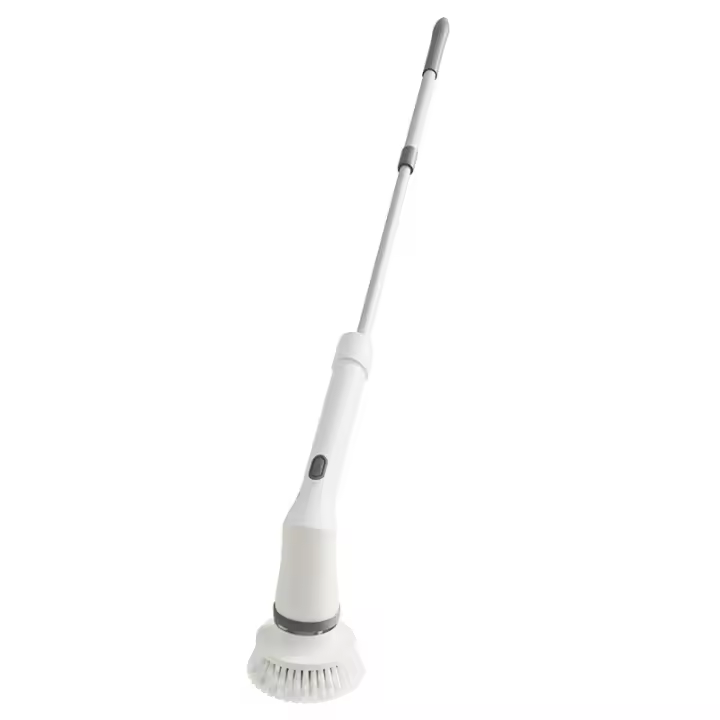 Cepillo de limpieza doméstico motorizado sin cable mango largo cepillo de limpieza telescópico sin dobleces fregona giratoria automática - 1