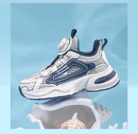 Zapatillas deportivas de verano para niños y niñas con malla, botones y suela de goma. - details 1