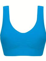 Sujetadores Deportivos Inalámbricos, 3 piezas, Sujetador De Tanque Elástico Cómodo Y Transpirable, Lencería Y Ropa Interior Para mujer - details 3