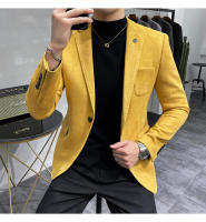 Traje de Abrigo de Piel de Ciervo de Alta Calidad Ajuste Delgado, Moda de Negocios Casual, Botón Único - details 28