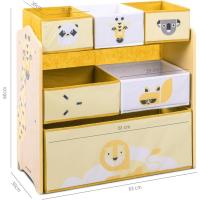 Estantería para niños de Madera, Sweet Safer, con 6 cajones de Almacenamiento para Juguetes y Libros, Color Amarillo - details 7