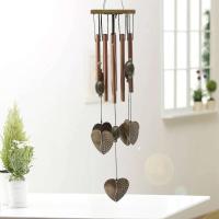 Campanas de viento conmemorativas de tono profundo para exteriores de madera con 8 tubos huecos de metal afinados con melodía relajante - details 2