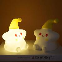 Luz LED de noche de silicona para niños, lámpara de mesita de noche táctil creativa, decoración de dormitorio, regalo Kawaii para niños - details 1