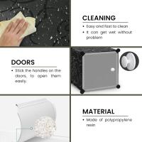 Armario Modular Organizador de Ropa de 12 Módulos para Hogar Estante de Almacenamiento para Dormitorio Negro - details 4