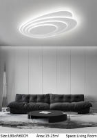[1 año de garantía] TOMAX Luz principal de la sala de estar Lámparas redondas de dormitorio Arte minimalista Luces de techo Diseño minimalista moderno Luz de techo inteligente - details 6