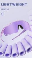 Kapvoe-gafas de sol fotocromáticas para ciclismo, lentes de color azul y morado, UV400, para hombre - details 5
