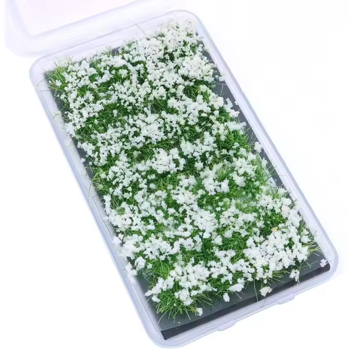 Juego de Mesa de Arena Kit de Modelo de Terreno con Tupas de Hierba Floral Miniatura de Paisaje - 1