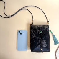 Nueva bolsa de teléfono móvil con bordado de cuerpo cruzado de brocado chino - details 22