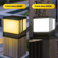 Luz de Poste Solar Moderna RXUNS Lámpara de Columna de Patio Impermeable IP65 Brillo de 300lm - details 0