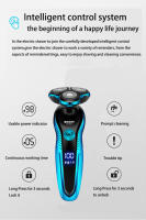 Afeitadora eléctrica lavable y recargable para hombres, máquina de afeitar eléctrica, cortadora de pelo, corte, afeitado, recortadora de barba, uso Dual en seco y húmedo - details 2