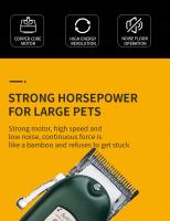 Cortadora de pelo profesional para perros y gatos, afeitadora recargable de Metal para mascotas, máquina de corte de pelo de bajo ruido - details 6