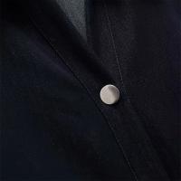 PB&ZA 2025, temperamento de solapa de manga corta, diseño plisado simple y versátil, vestido de un solo pecho, falda larga - details 5