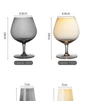 Copa de cristal europeo rojo gaanizado negro vino gris banquete copa de champán Bar Barware - details 10